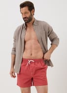 Red Contrast Stitch Swim Shorts Red S