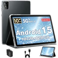 MENTUME 10-Inch Android 15 Tablet Case Quad-Core 128GB ROM
