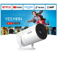 XuanPad Mini Smart Projector 4K, Netflix Compatible, WiFi/Bluetooth, 210 Stand