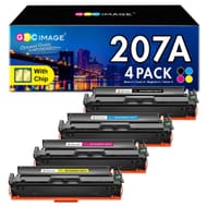 GPC Image 207A W2212A Toner Cartridge with Chip (4-Pack)