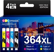 GPC Image 364XL Ink Cartridges for HP 364 4-Pack