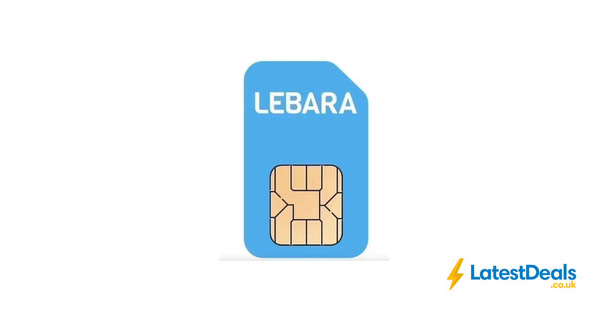Lebara No Contract 5G Sim Only 35GB Data £1.75p/m First 9 Months at Lebara