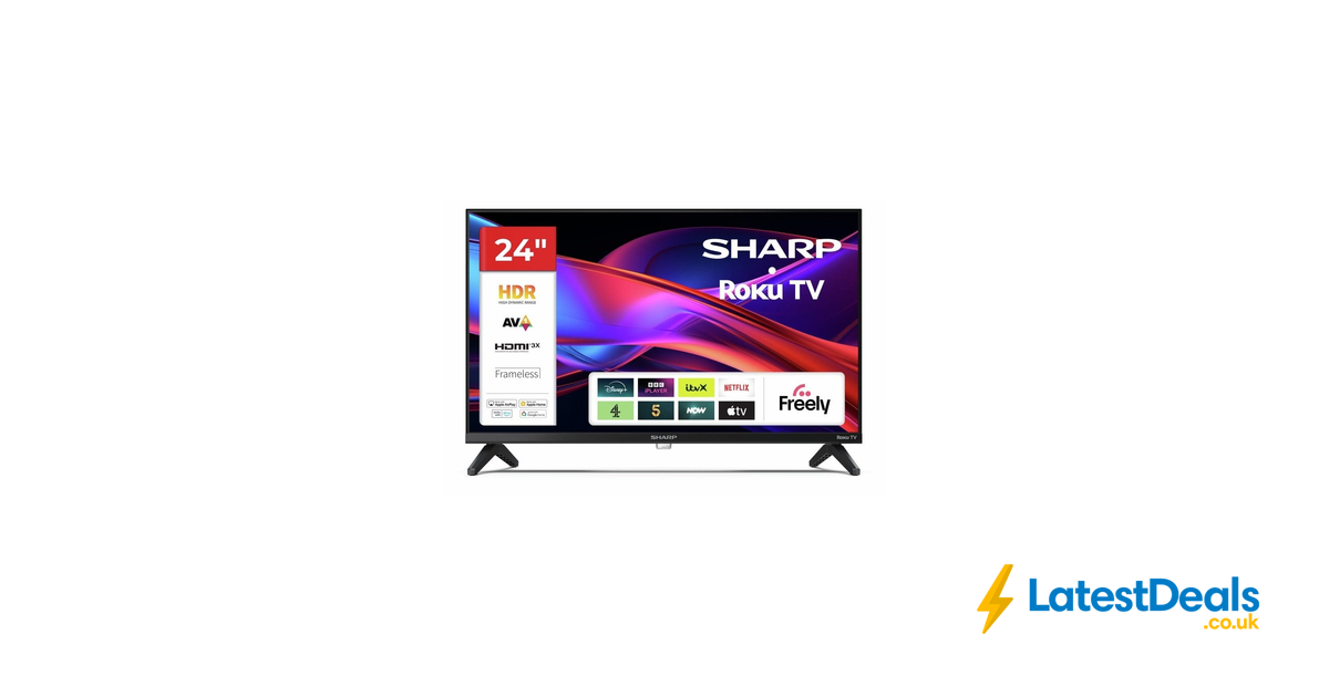 Sharp 24-Inch 1T-C24GD2425K Smart Roku TV, £129.99 at Argos