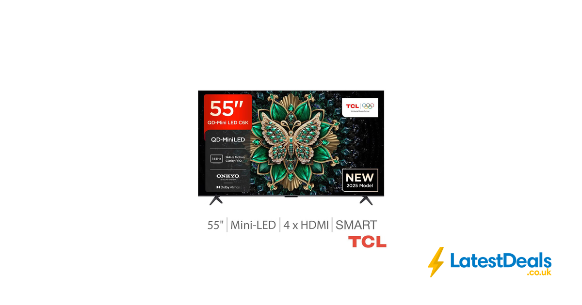 TCL 55C6K Mini LED Smart TV, £449.98 at Costco