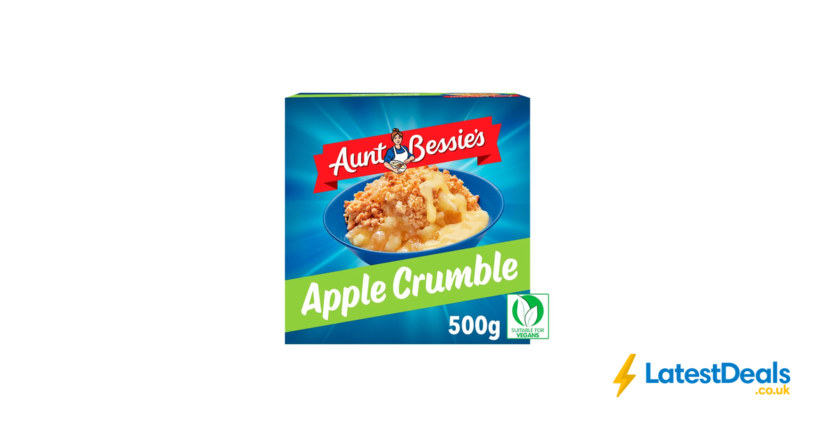 Aunt Bessie's Apple Crumble 500g, £1.60 at ASDA