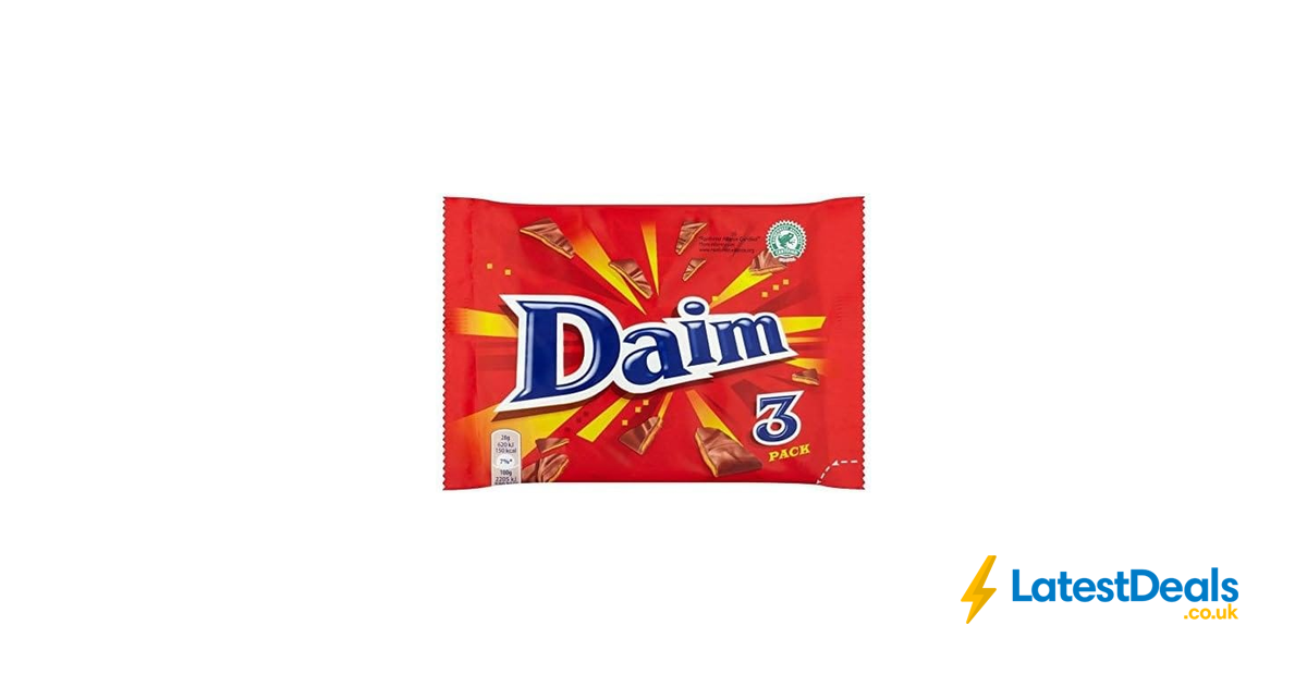 Daim Crunchy Almond Caramel Chocolate Bars 84 G, £1.26 at Amazon