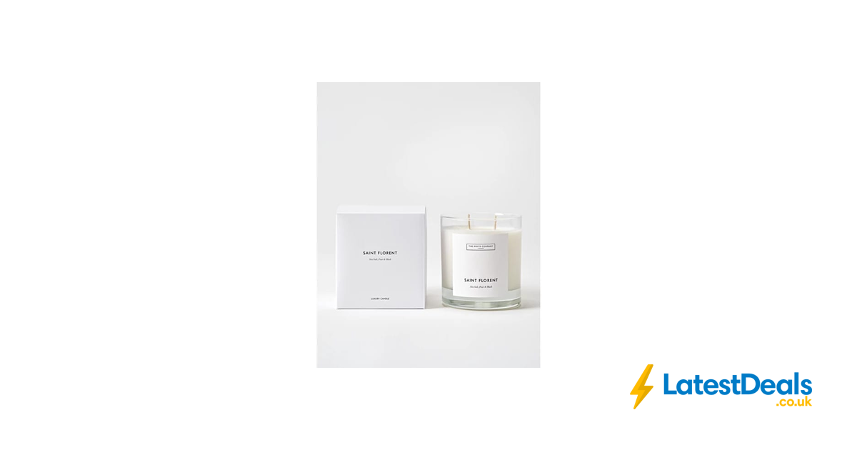 Simba Salt Saint Florent Luxury 2-Wick Candle, £28 at The White Company